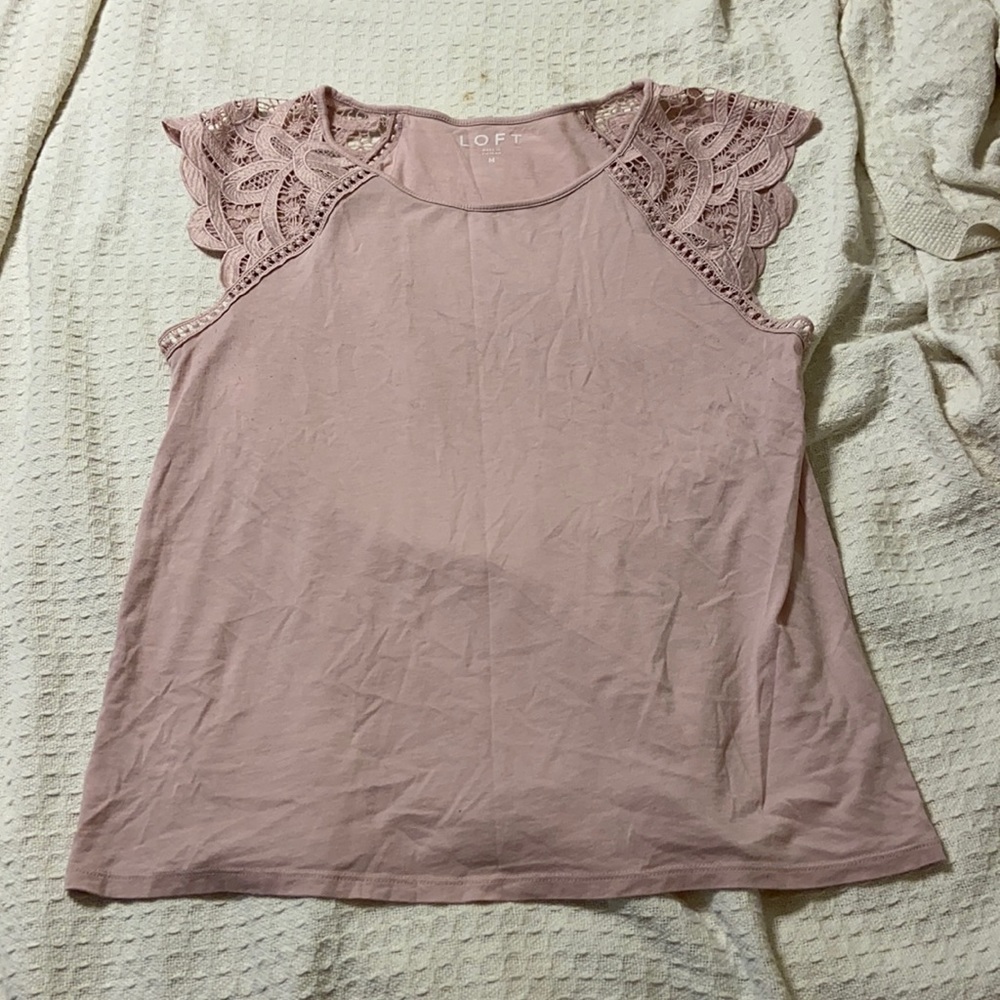 LOFT size M blush colored shirt